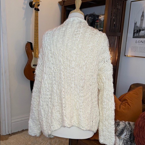 H&M Cream Chunky Cable-Knit Cardigan - Picture 3 of 3